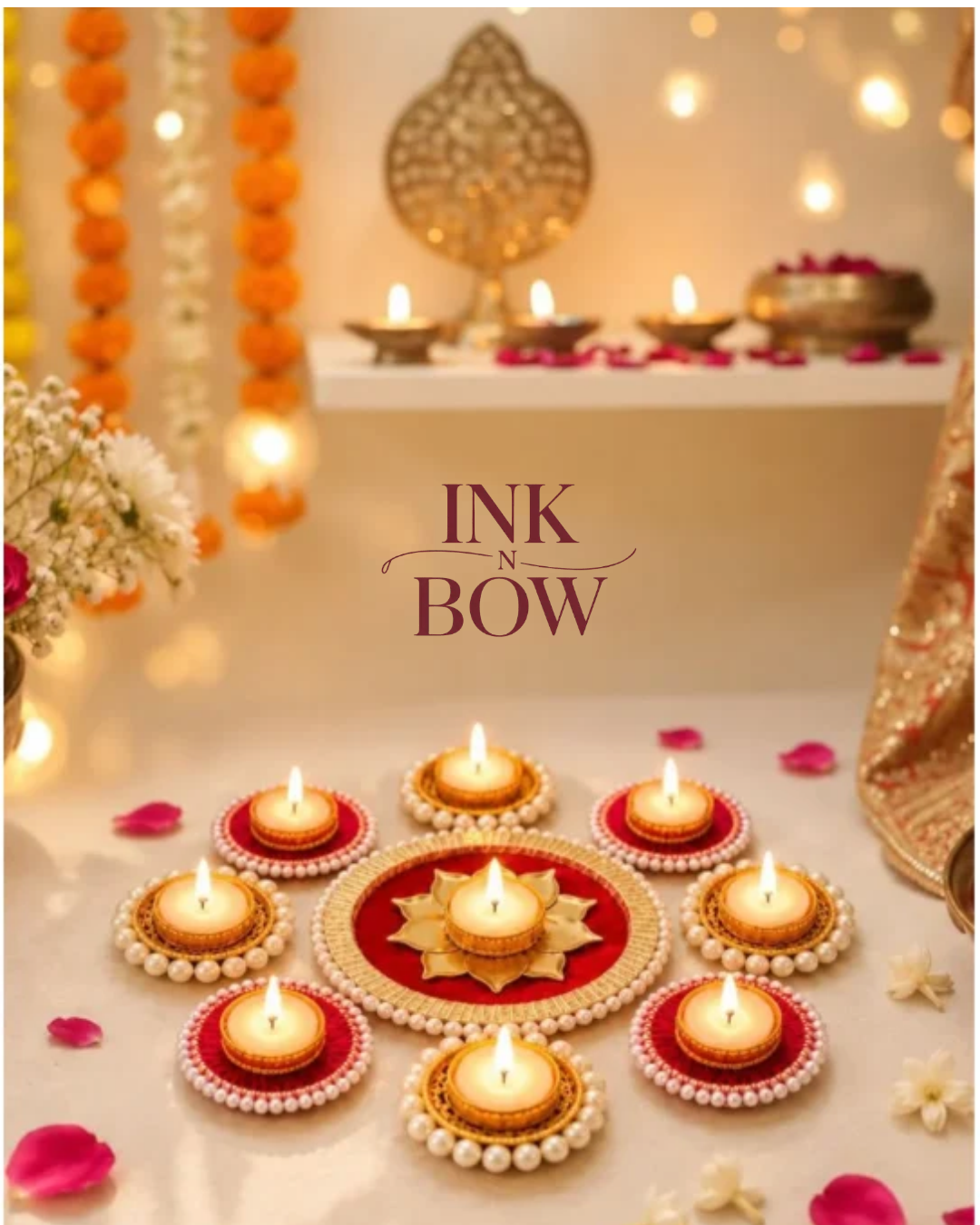  Buy Handmade Rangoli Set Online for Diwali - Ink N Bow