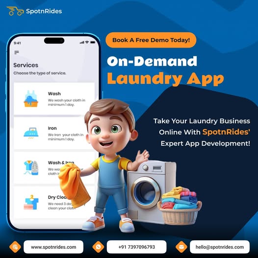  Grow Your Laundry Business with SpotnRides Uber for Laundry App