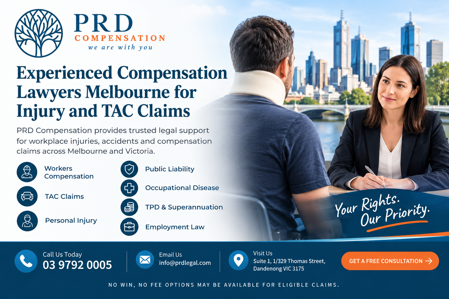  PRD Compensation – Trusted Compensation Lawyers Melbourne for Injury Claims
