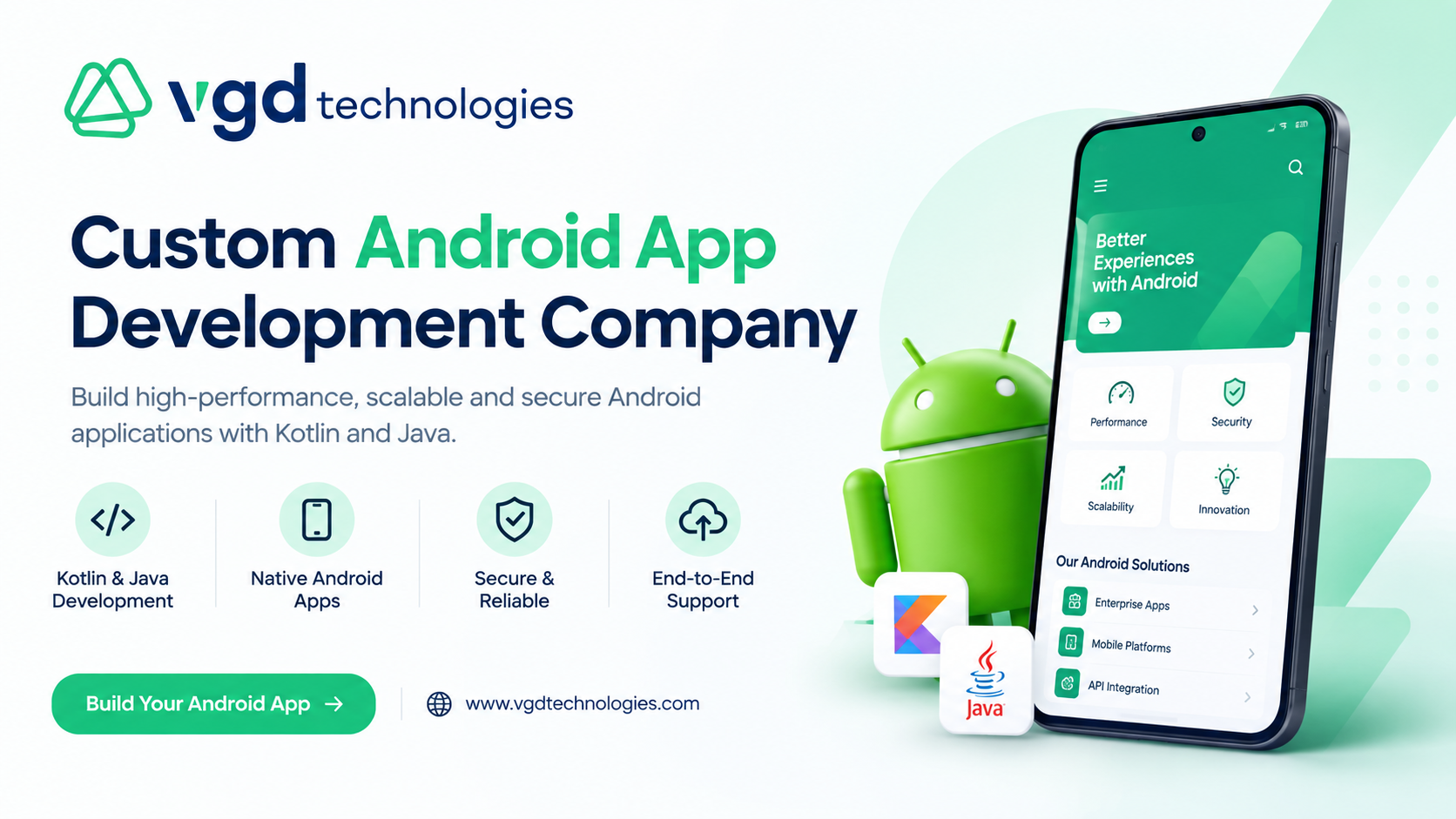  Custom Android App Development Company | VGD Technologies