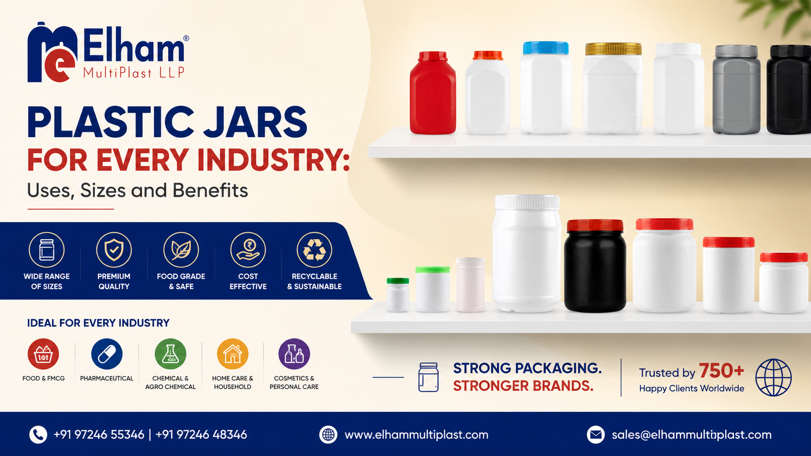  Plastic Jars For Every Industry: Uses, Sizes & Benefits