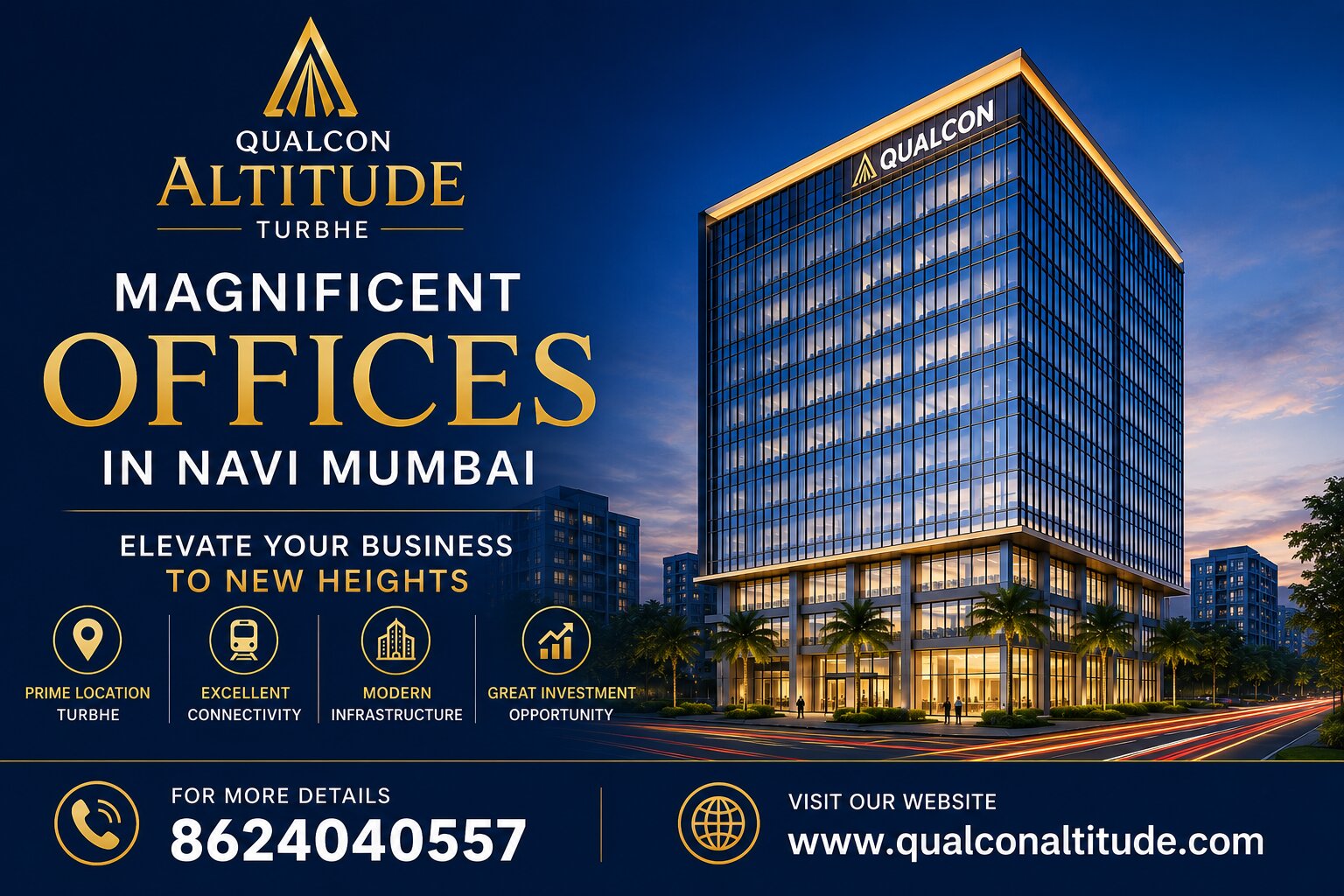  Qualcon Altitude Turbhe - Magnificent Offices Navi Mumbai