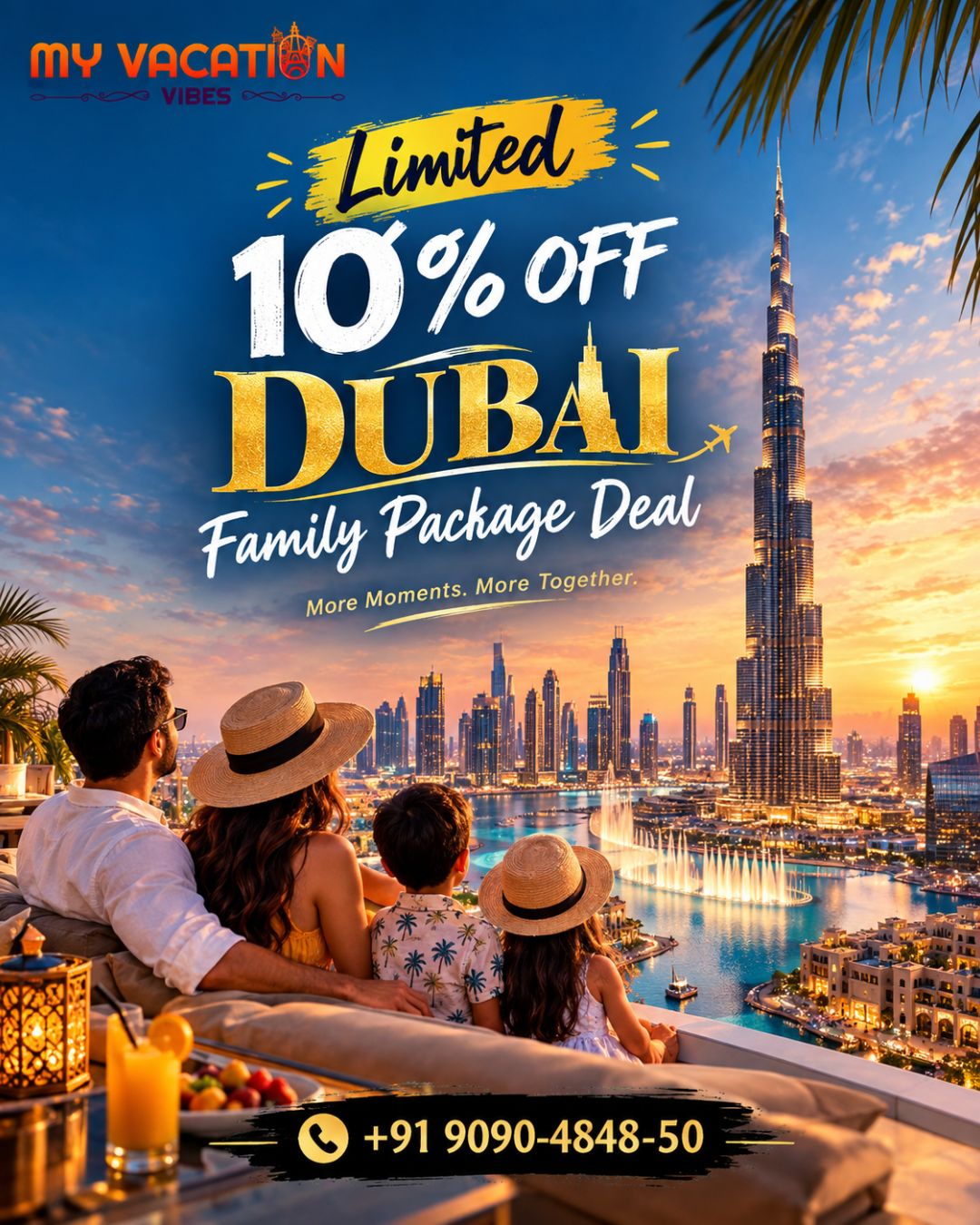  Limited 10% OFF Dubai Family Package Deal – +91 9090-4848-50