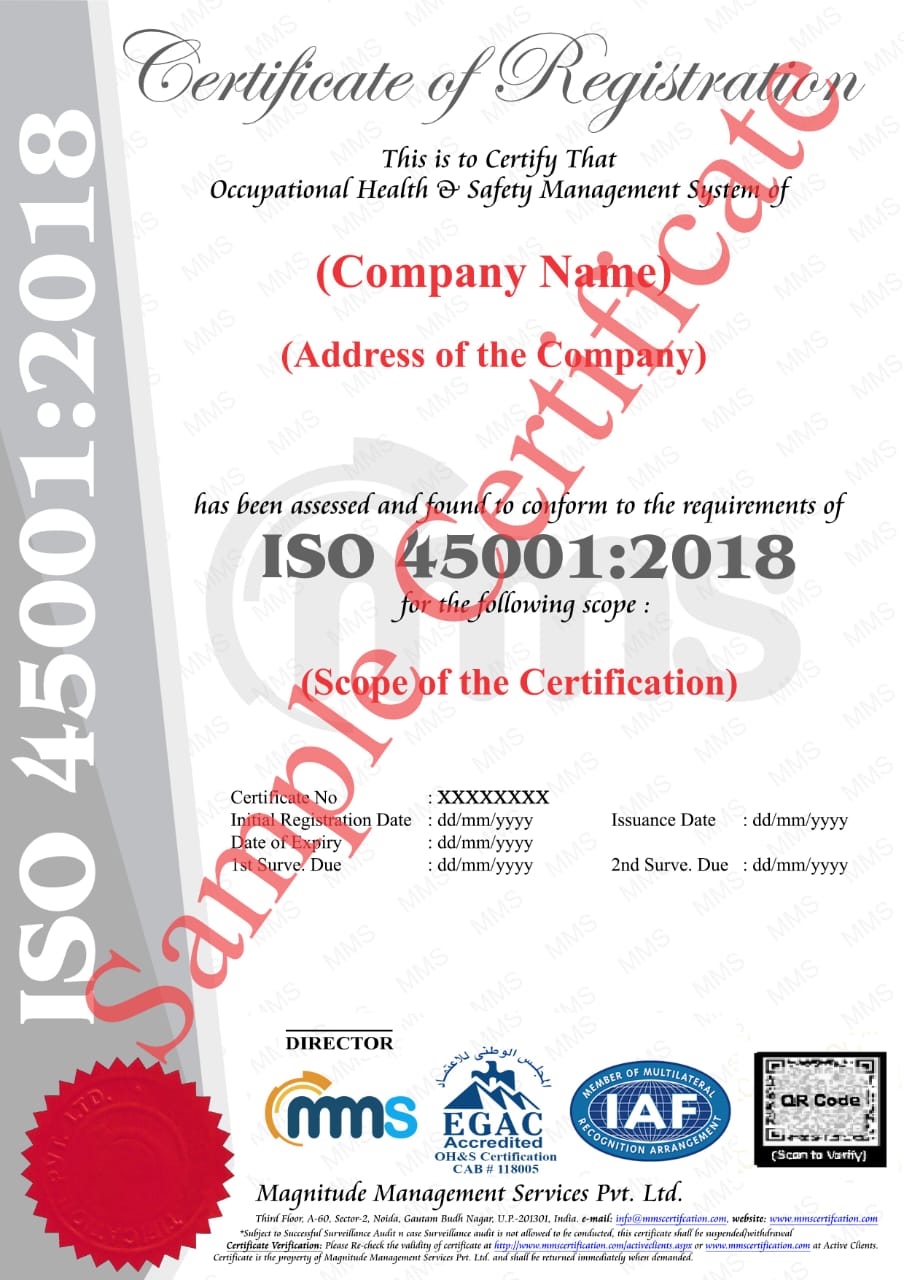  ISO 45001 Certification Company & Body – Requirements | MMS LLC