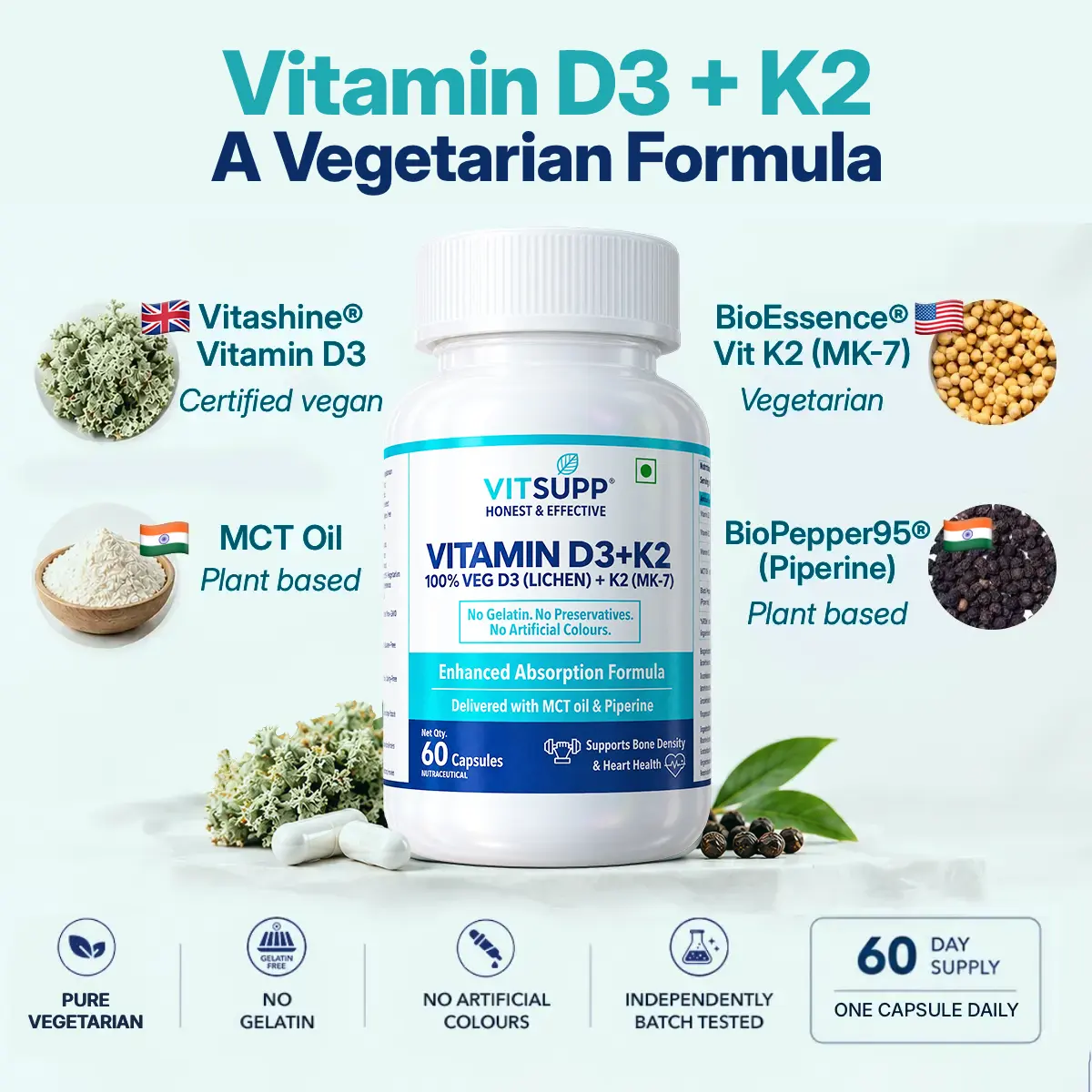 Why MCT Oil and Piperine Are in VitSupp D3 + K2