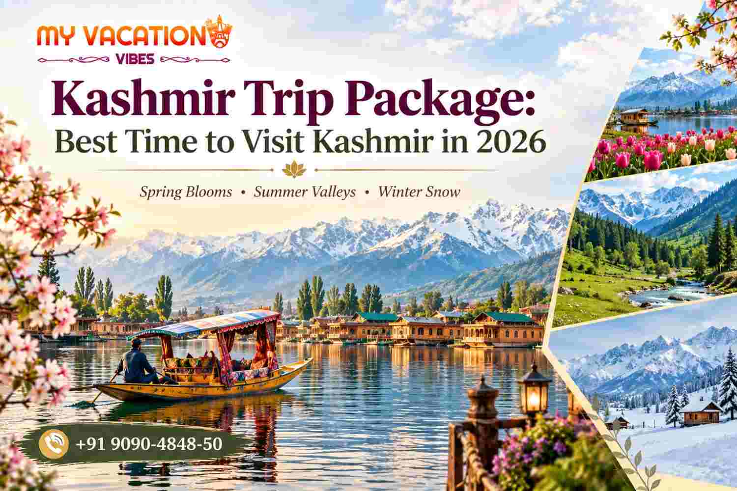  Kashmir Trip Package for Families and Couples