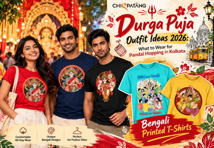 Easy Puja Outfits with Graphic Cotton Tees