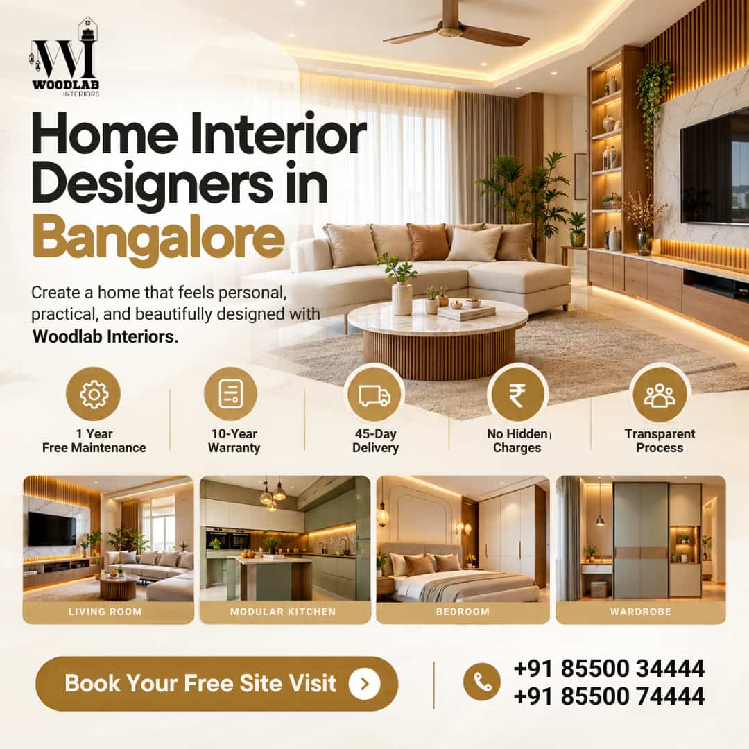  Best Interior Designers in Bangalore for Home Interiors