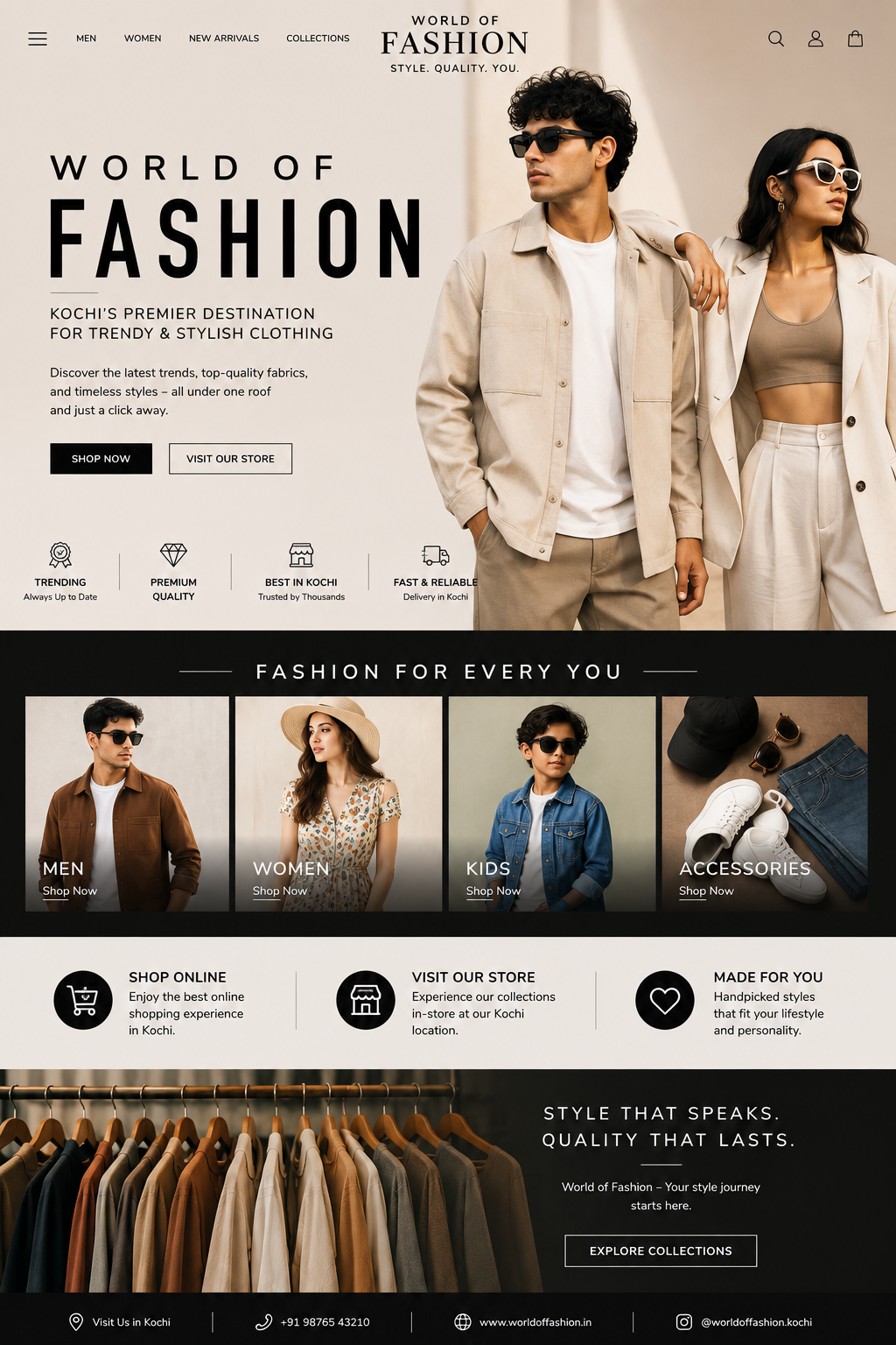  clothing store in kochi