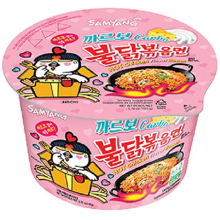  Samyang Carbonara Bowl for Creamy Spicy Korean Flavor