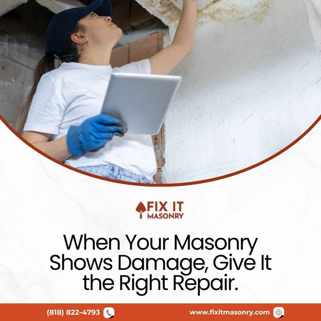 When Your Masonry Shows Damage, Give It the Right Repair.
