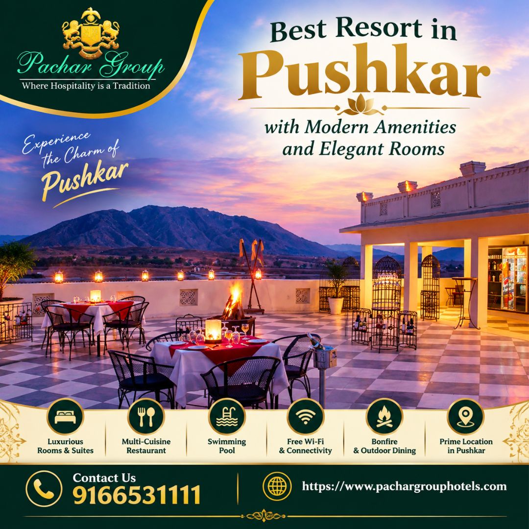  Best Resort in Pushkar with Modern Amenities and Elegant Rooms