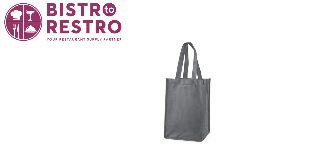  True 842094170975 4 Bottle Non Woven Tote In Grey