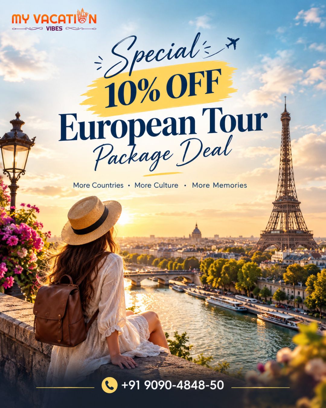  Special 10% OFF European Tour Package Deal – +91 9090-4848-50