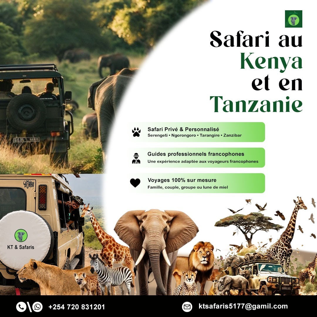  Voyage Personnalisé au Kenya et en Tanzanie avec Guide Francophone