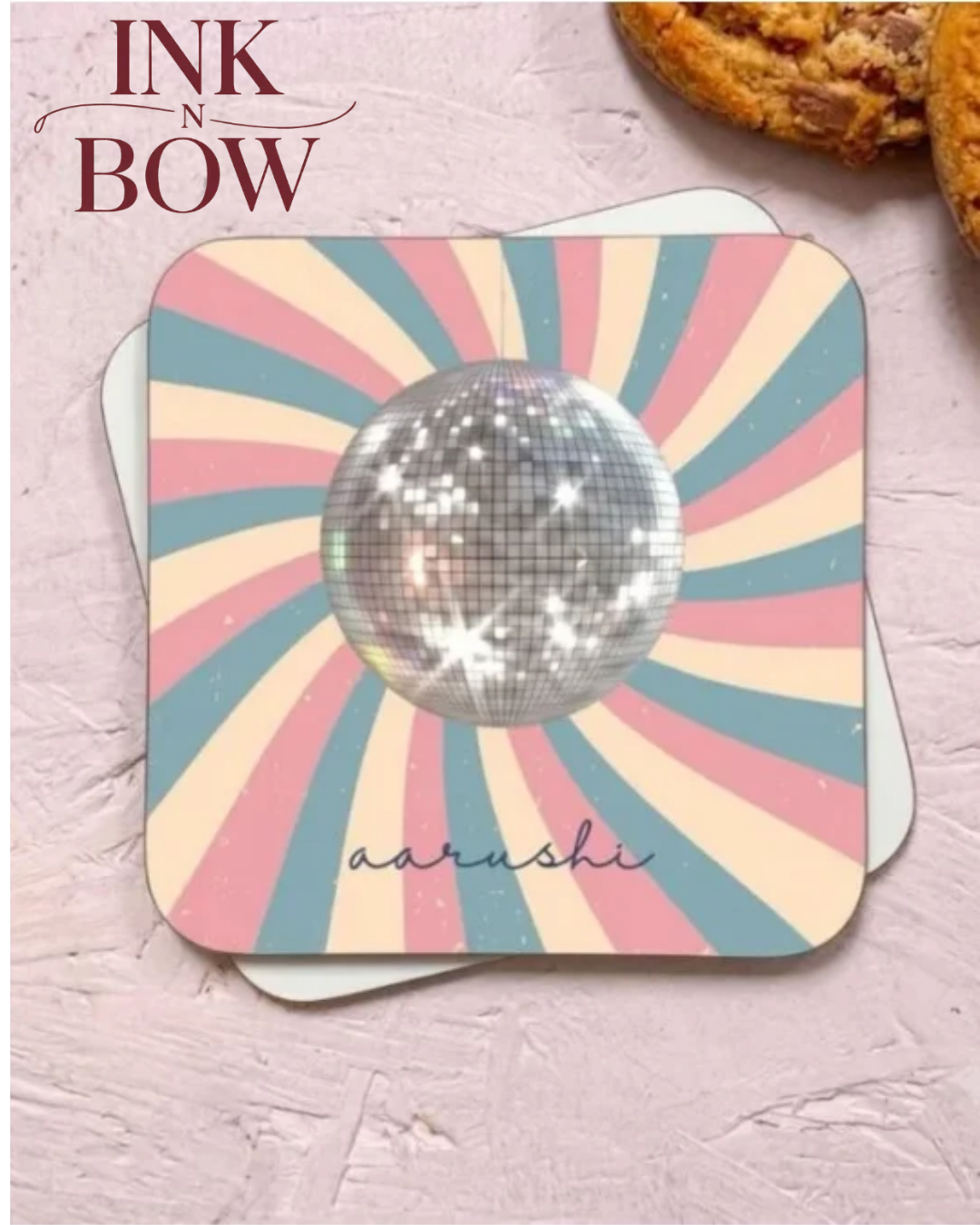  Order Personalized Lifestyle Club Coasters Set of 2 - Ink N Bow
