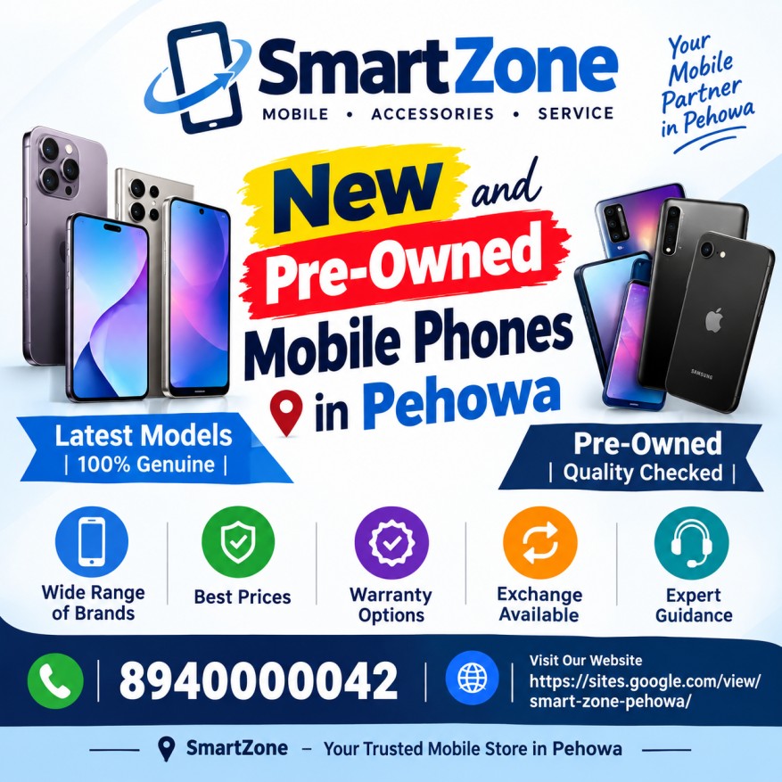  New and Pre-Owned Mobile Phones in Pehowa – Smart Zone