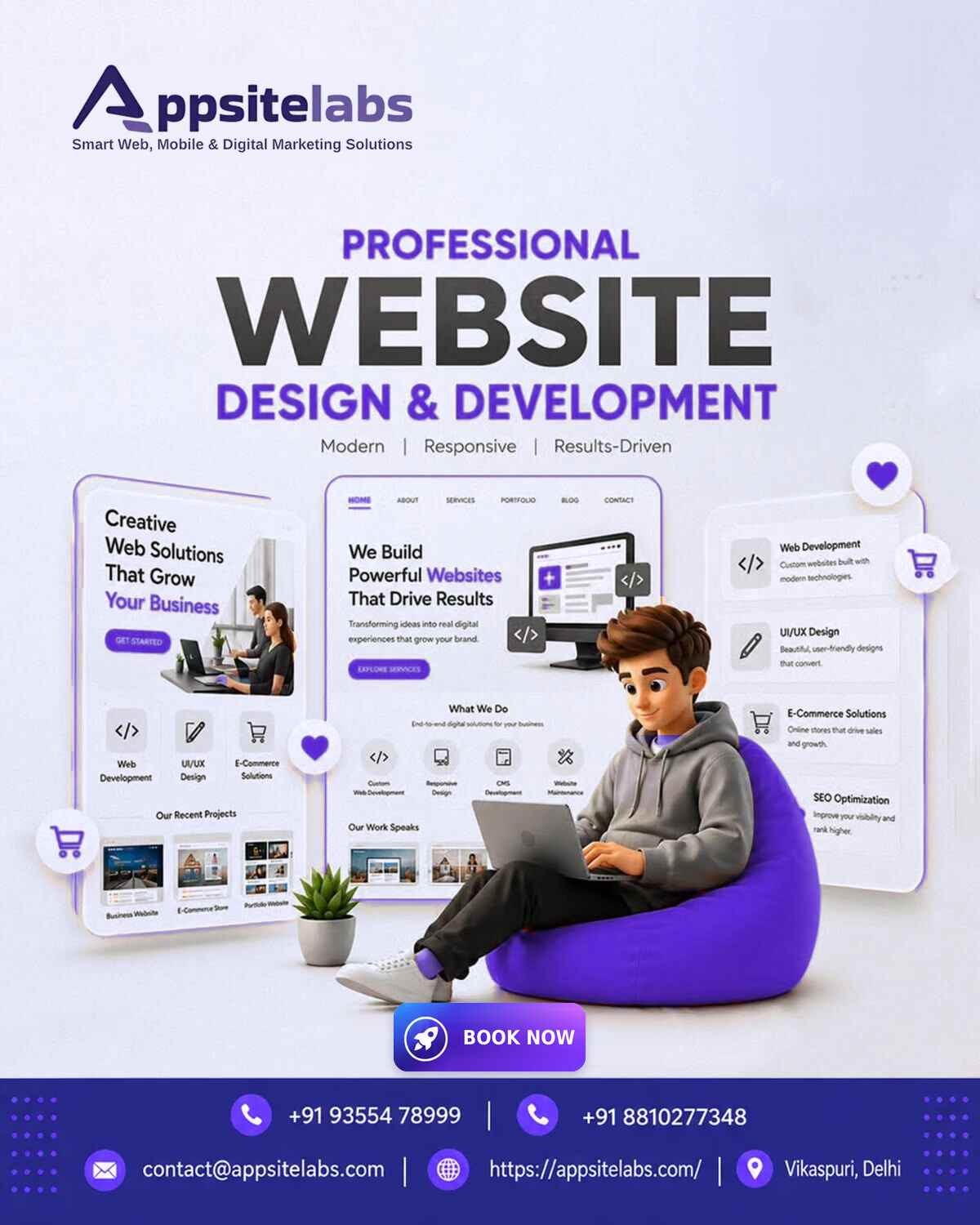  Website Design Company in Delhi | Custom Web Design Services