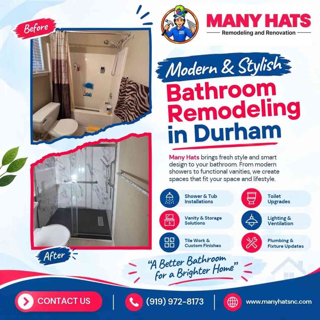  Bathroom Remodeling in Durham | Manyhats