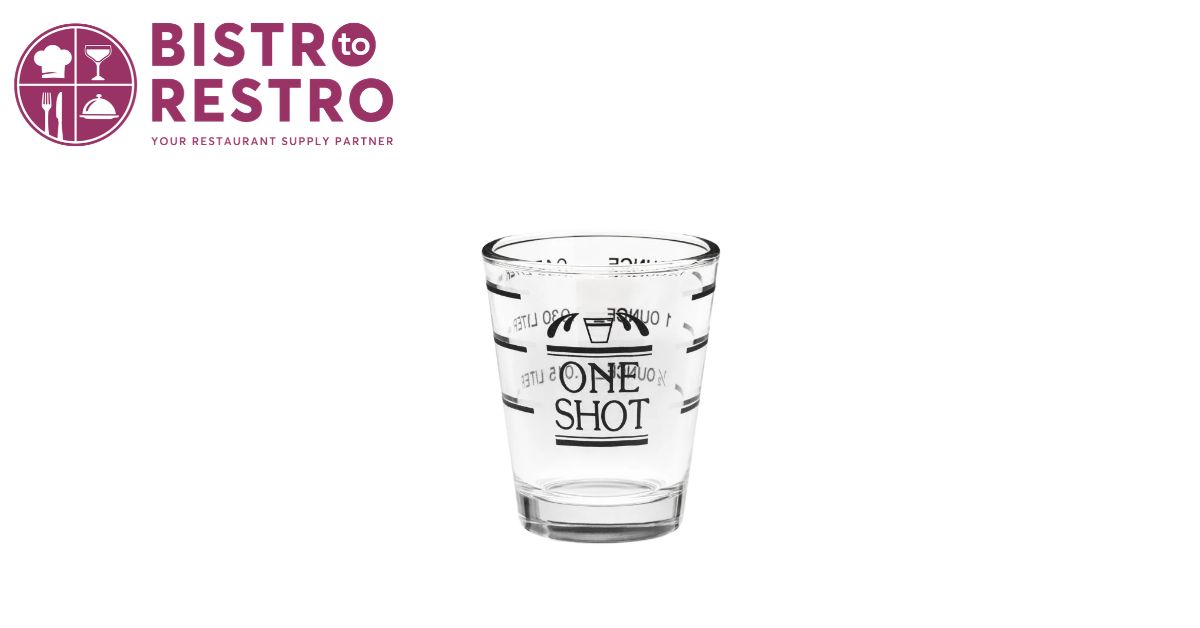  Bullseye Measured Shot Glass for Cocktail and Bar Use