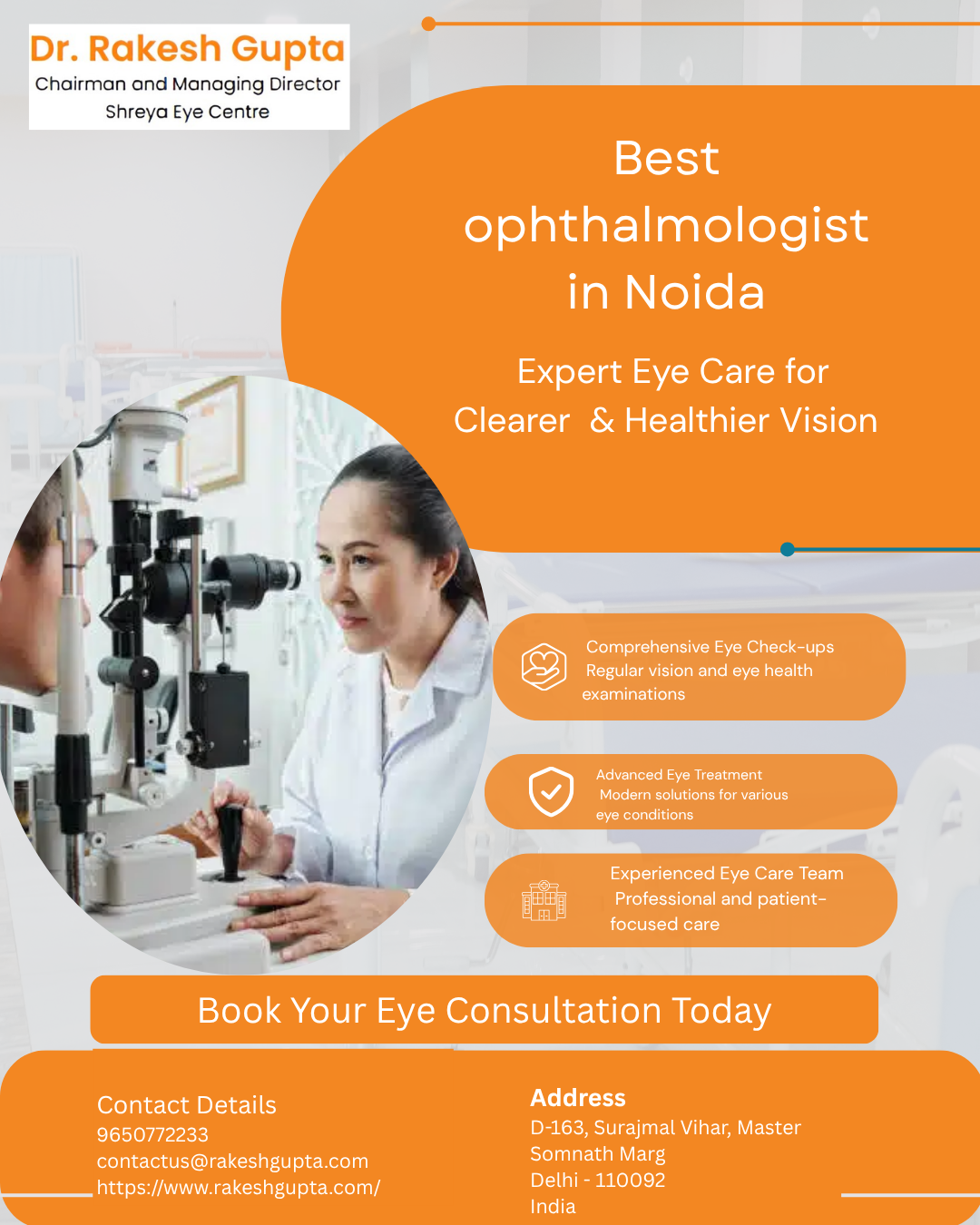  Best Ophthalmologist in Noida for Complete Eye Care