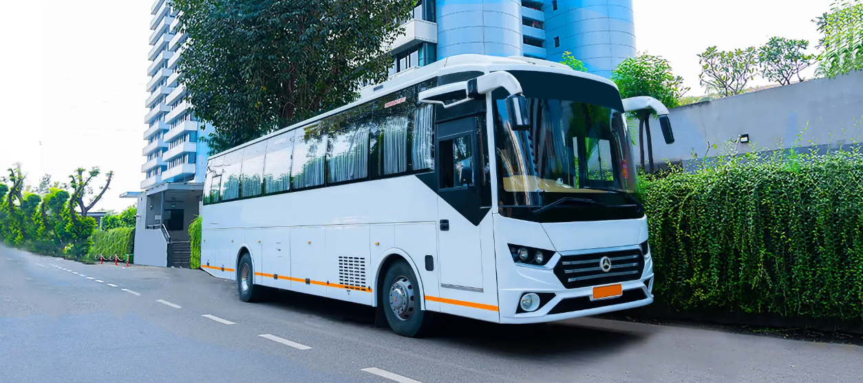  Luxury volvo bus rental in delhi
