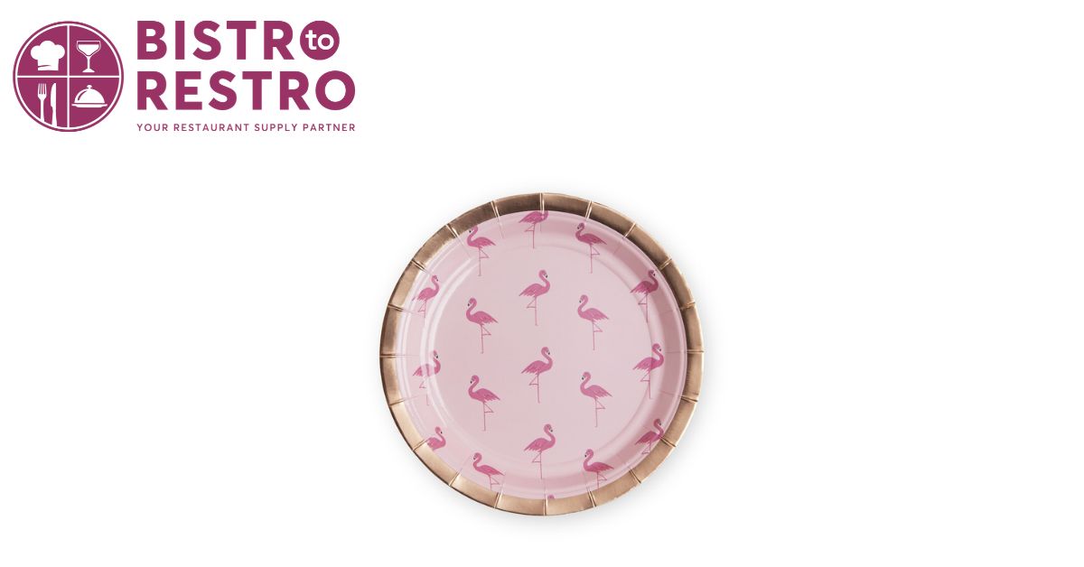  Flamingle Appetizer Plate for Party Food Serving