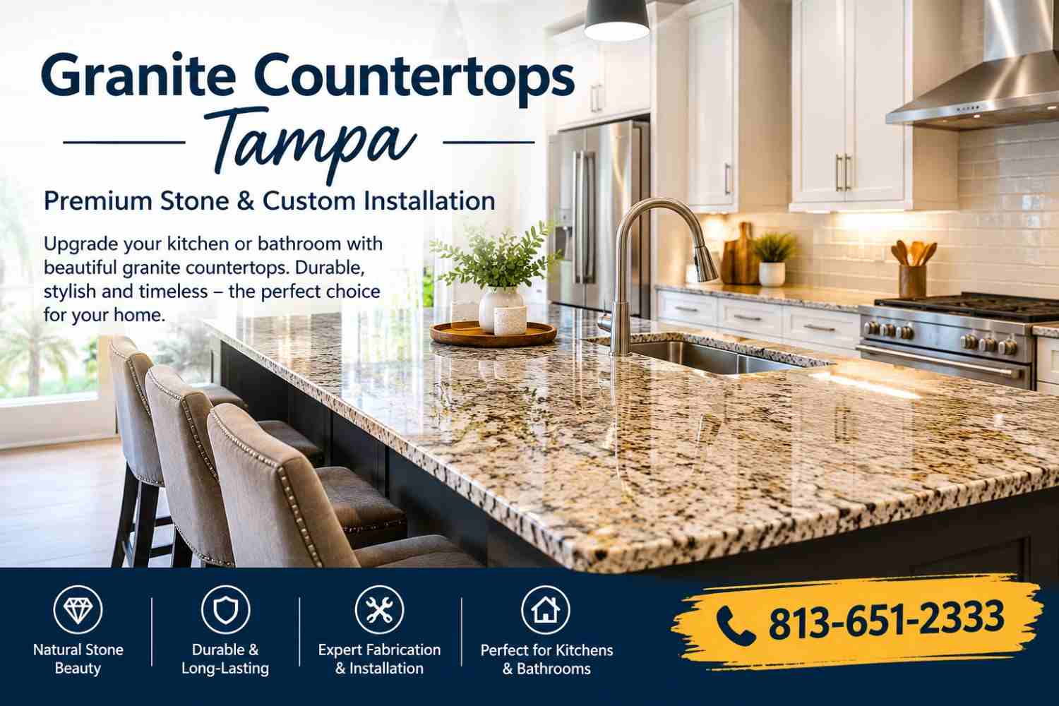  Granite Countertops Tampa | Premium Stone & Custom Installation
