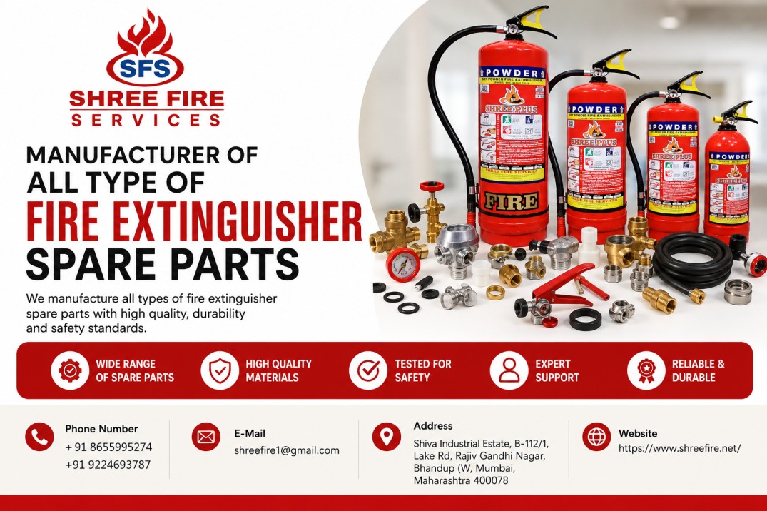  Manufacturer of all Type of Fire Extinguisher Spare | Shree Fire Services