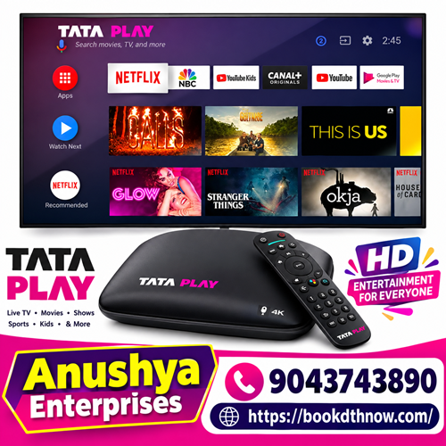  Tata Play New HD Connection in Tirukovilur | Tata Play DTH Connection | 9043743890