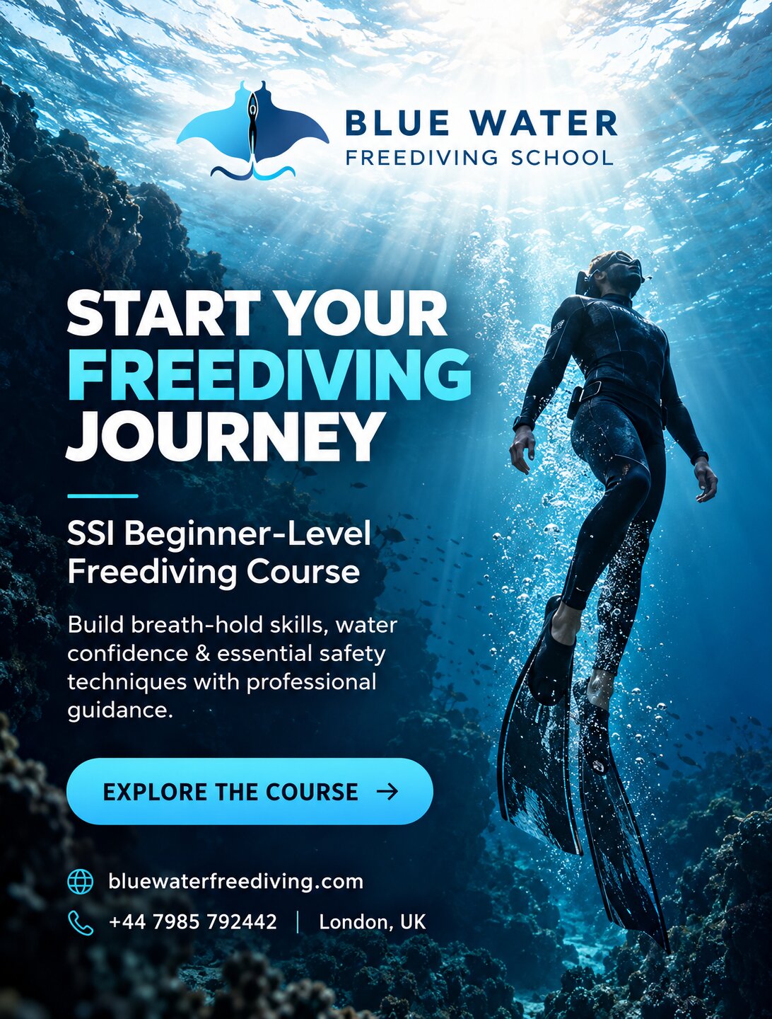  Freediving Courses for Beginners | Blue Water Freediving
