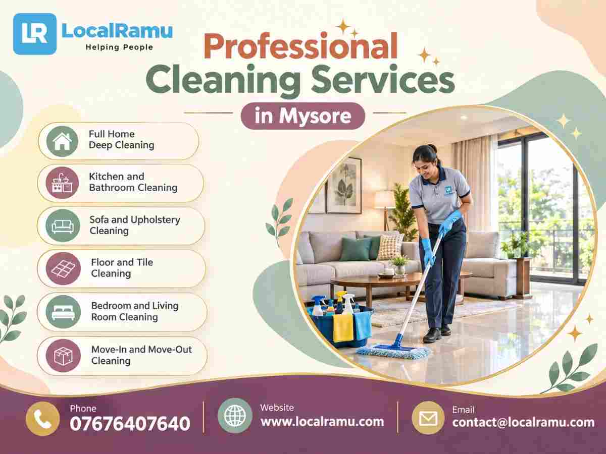  Professional Cleaning Services in Mysore by LocalRamu
