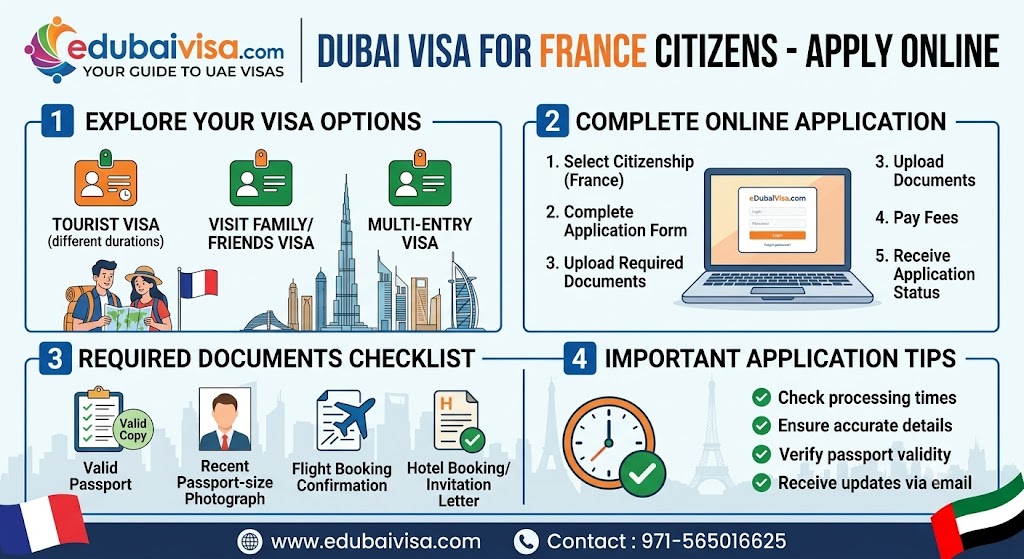  Dubai Visa for France Citizens – Apply Online