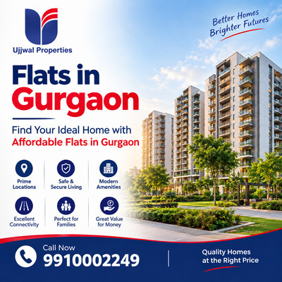  Flats in Gurgaon – Find Affordable Flats with Ujjwal Properties