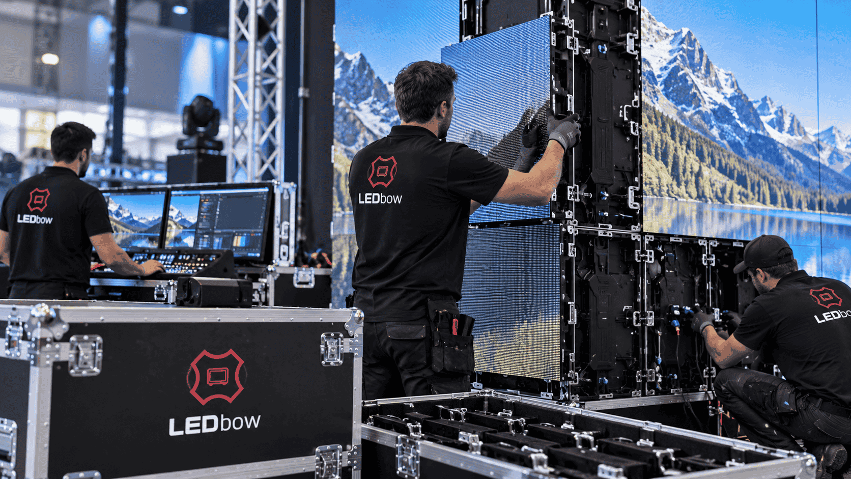  Titel: LED Displays & Videowände mieten oder kaufen – LEDbow