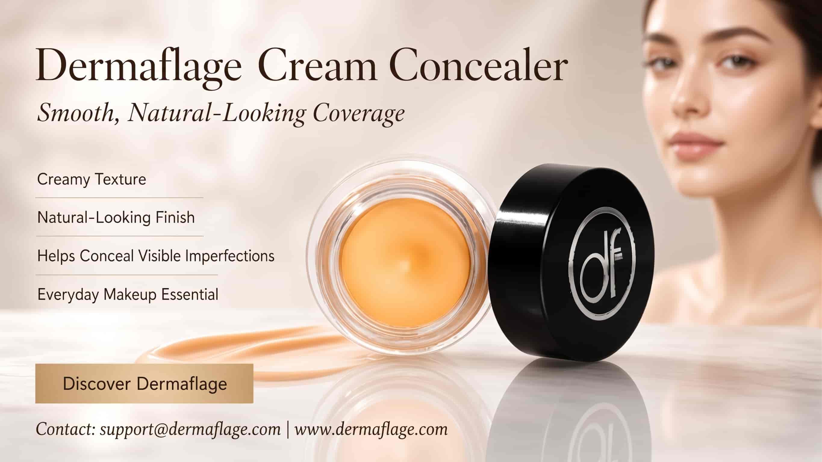  Dermaflage Cream Concealer for a Smooth, Natural Look