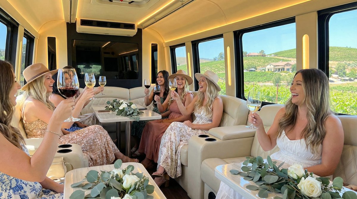  Book Sonoma Party Bus Rental for Easy Group Travel