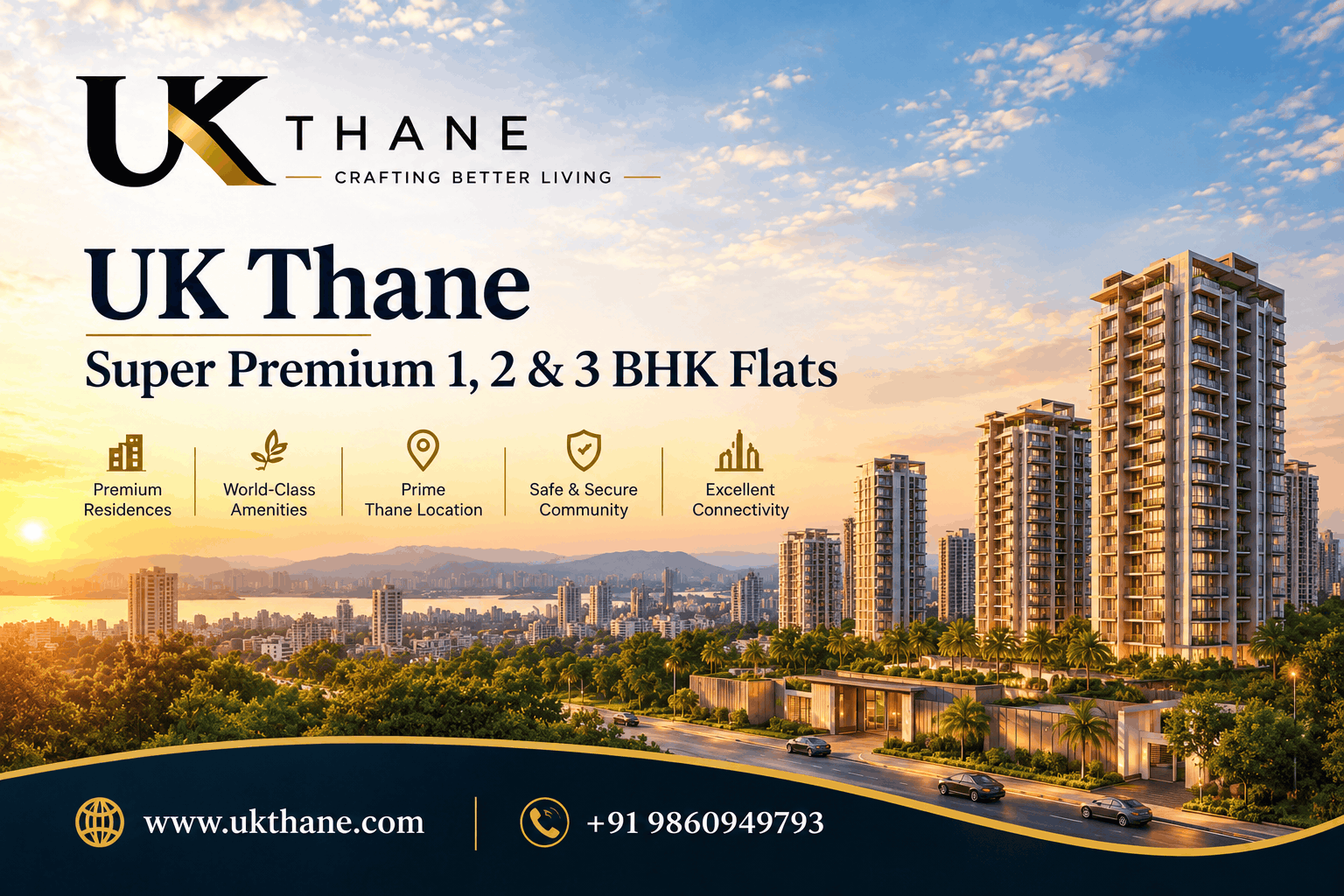  UK Projectz Thane | Super Premium 1, 2 & 3 BHK Flats