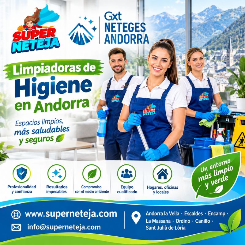  Servicios de Limpiadoras de Higiene en Andorra para Hogares y Empresas