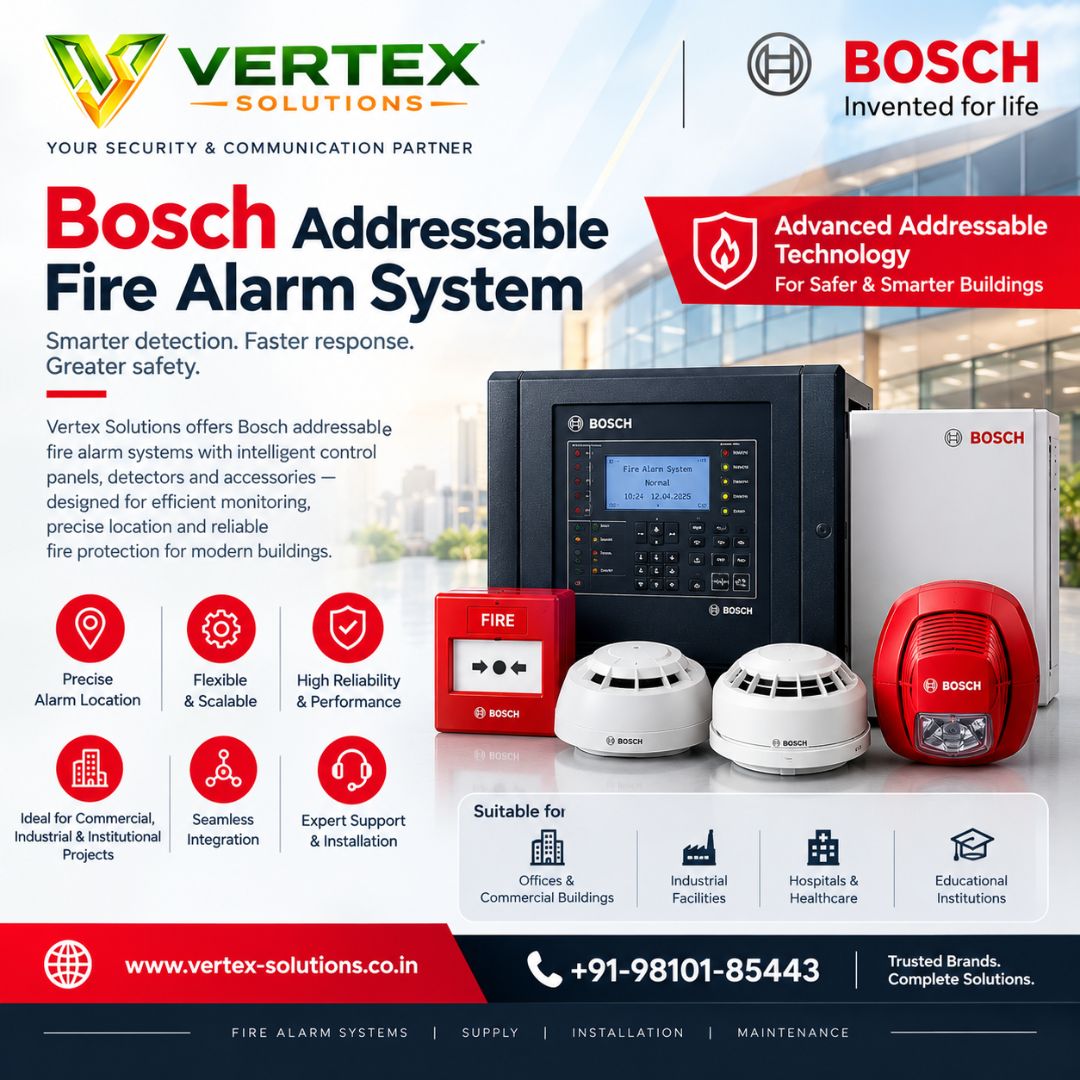  Bosch Addressable Fire Alarm System Supplier in India