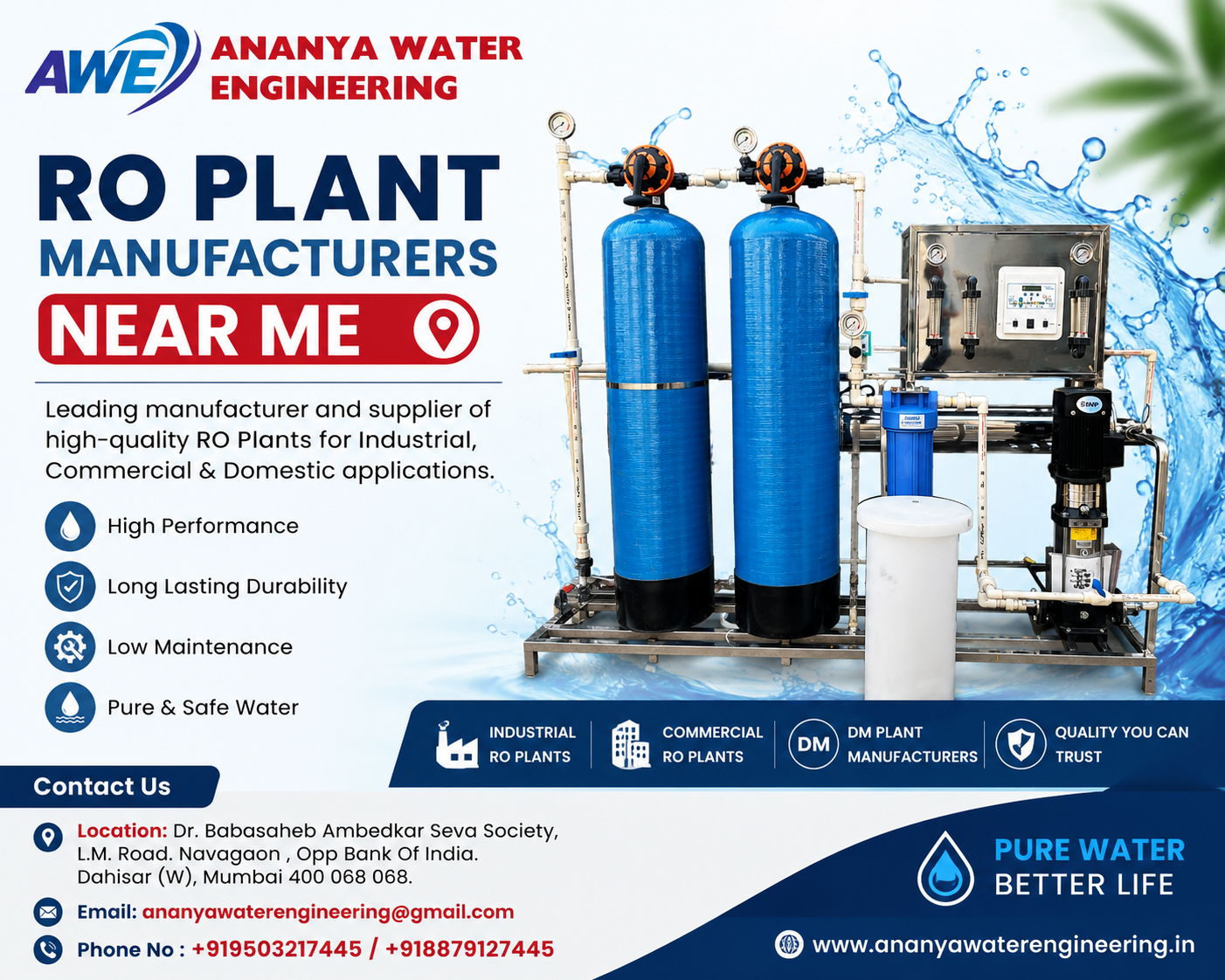  RO Plant Manufacturers in Mumbai | India | Ananya Water Engineering