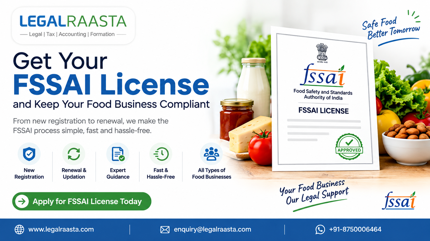  FSSAI License for Cloud Kitchens – Fast Food License Registration