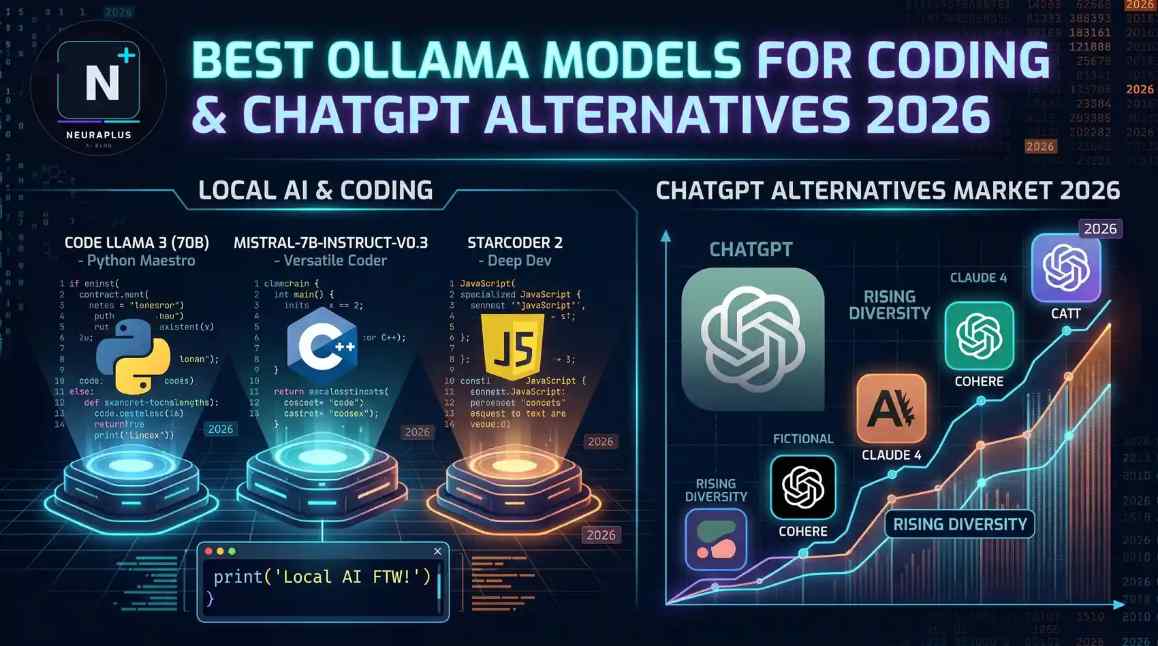  Best Ollama Models for Coding & ChatGPT Alternatives 2026