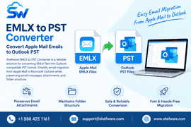  EMLX to PST Converter in New York – Shefware Email Conversion Software
