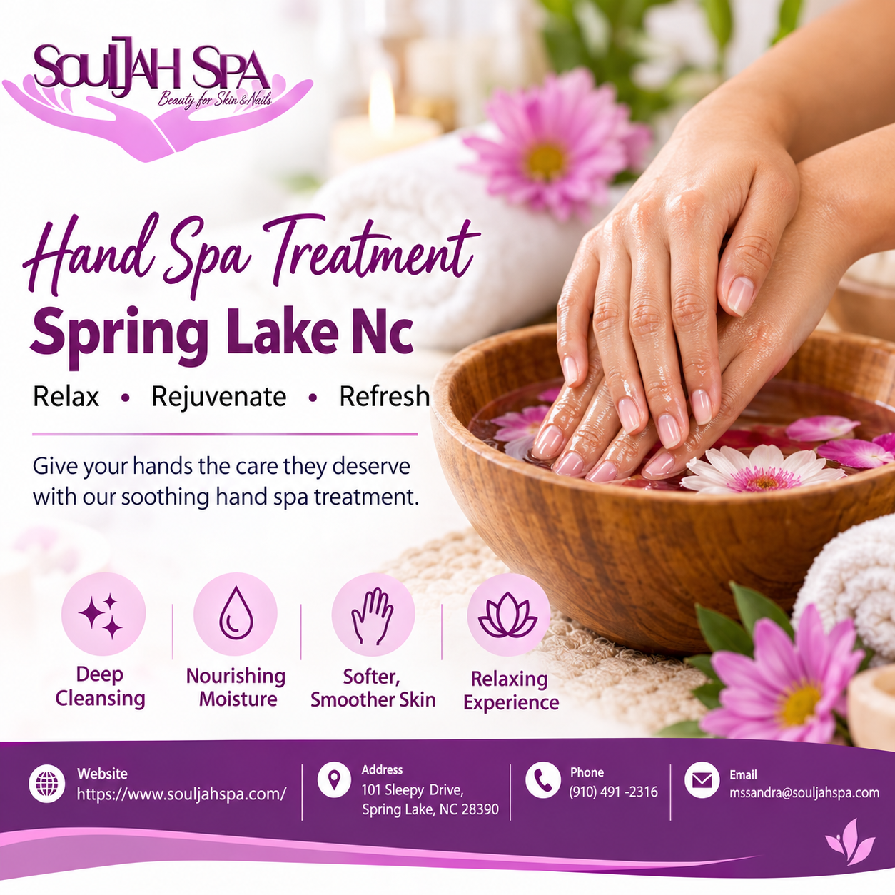 Hand Spa Treatment Spring Lake Nc | SoulJah Spa & Nails