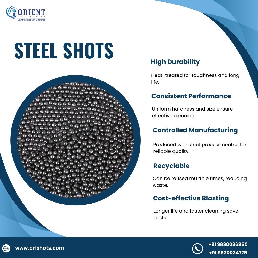  Durable Cast Steel Shot for Surface Cleaning | Orient Industries