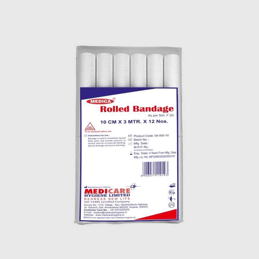  Medica Roller Bandages – Private Label & Bulk Supply from Medicare Hygiene