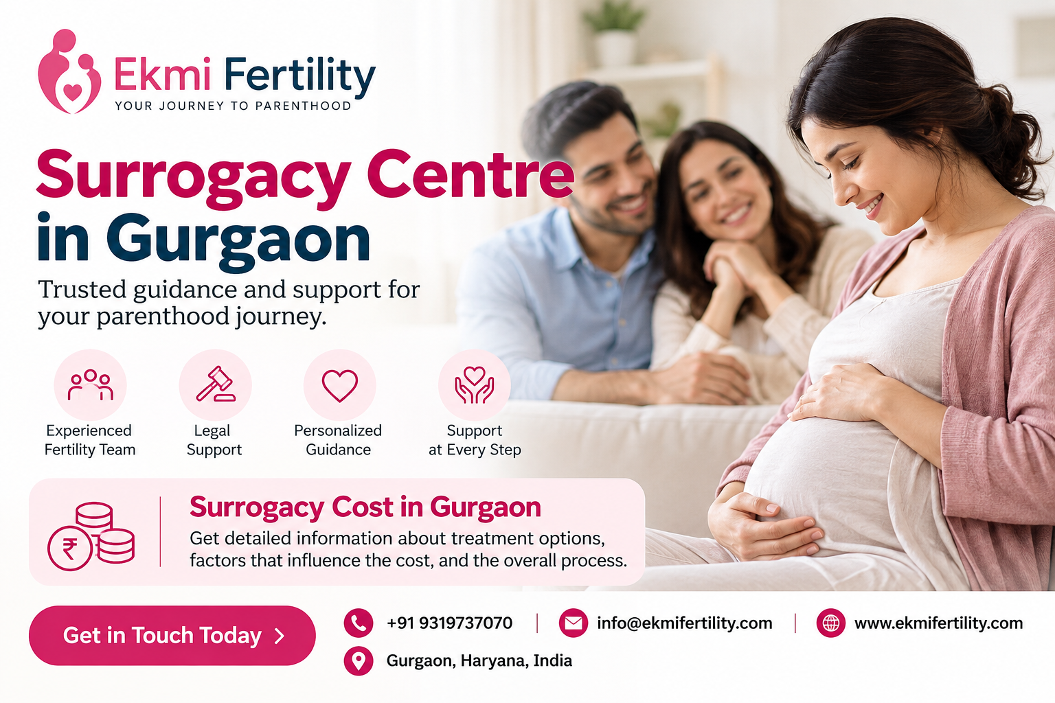  Surrogacy Centre in Gurgaon – Ekmi Fertility