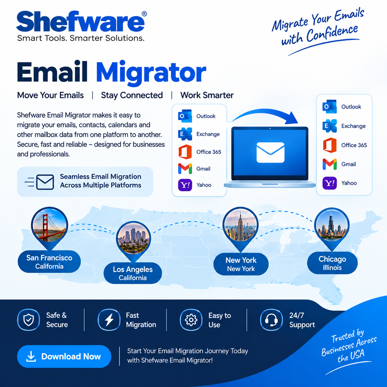  Email Migrator in Everett, Washington | Shefware