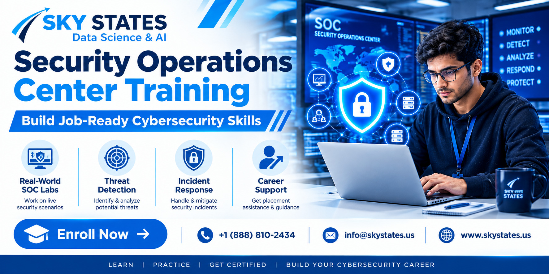 Security Operations Center Training – Build Skills in Cybersecurity Monitoring